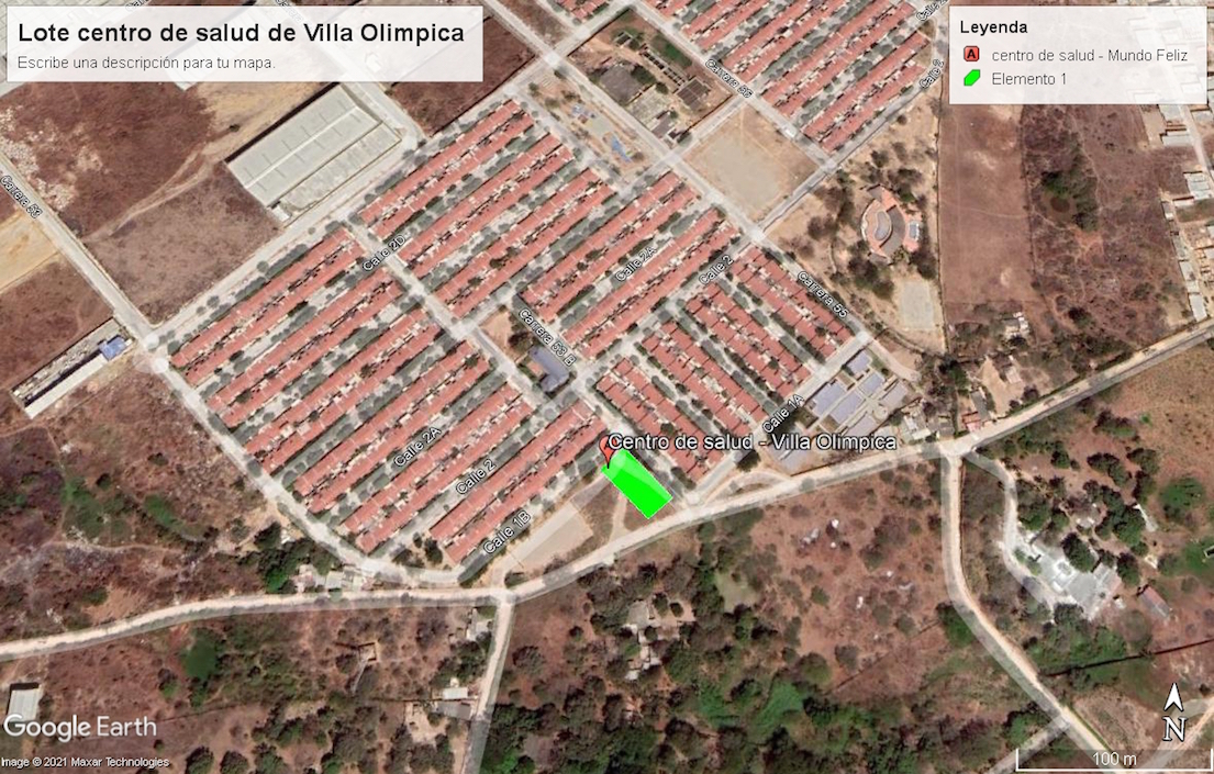 Localización del proyecto en Villa Olímpica.