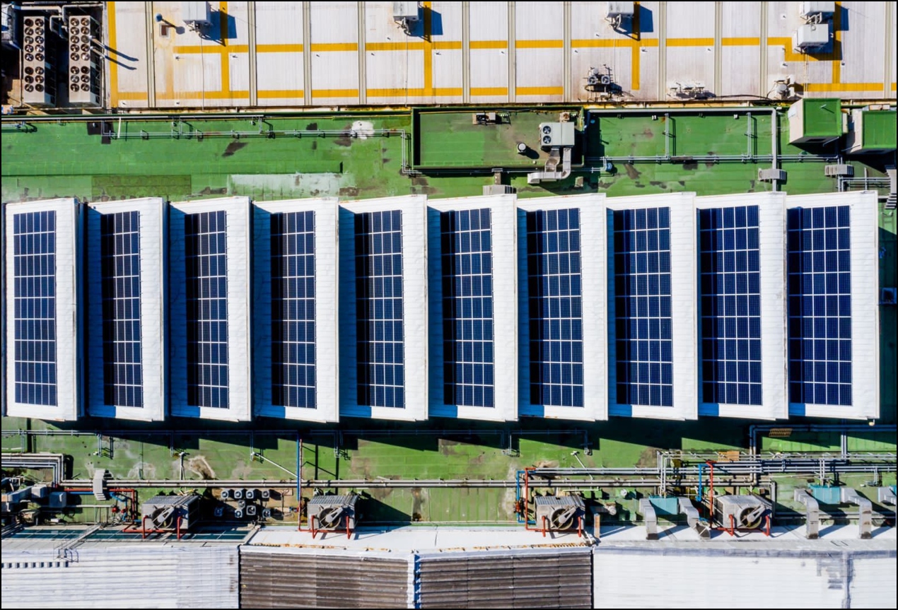 Planta solar inaugurada en Cartagena. 