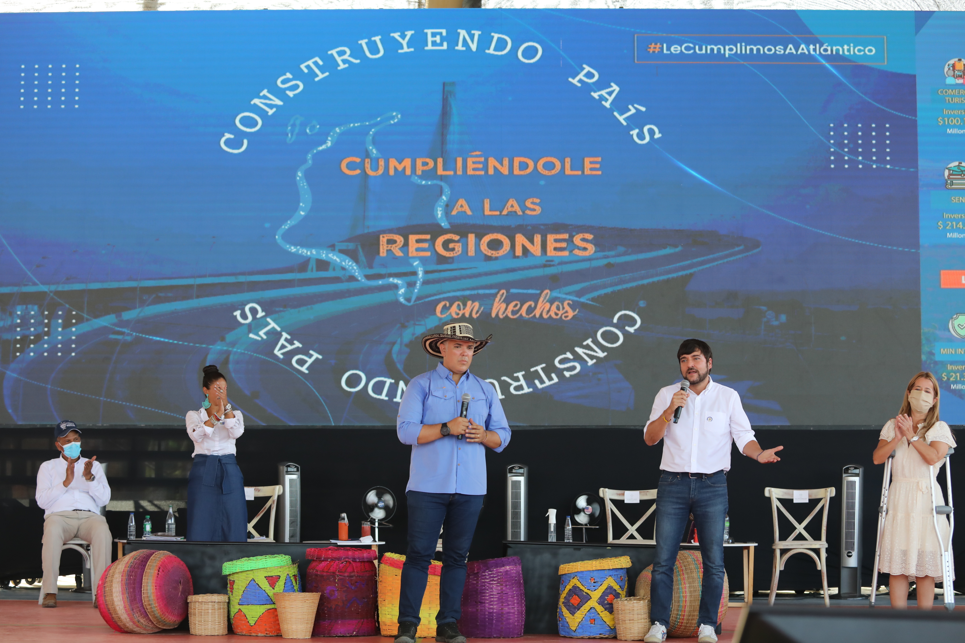 El jefe de Estado manifestó, durante el taller ‘Construyendo País’, que los proyectos ejecutados en Barranquilla son ejemplo del trabajo en equipo durante su mandato.