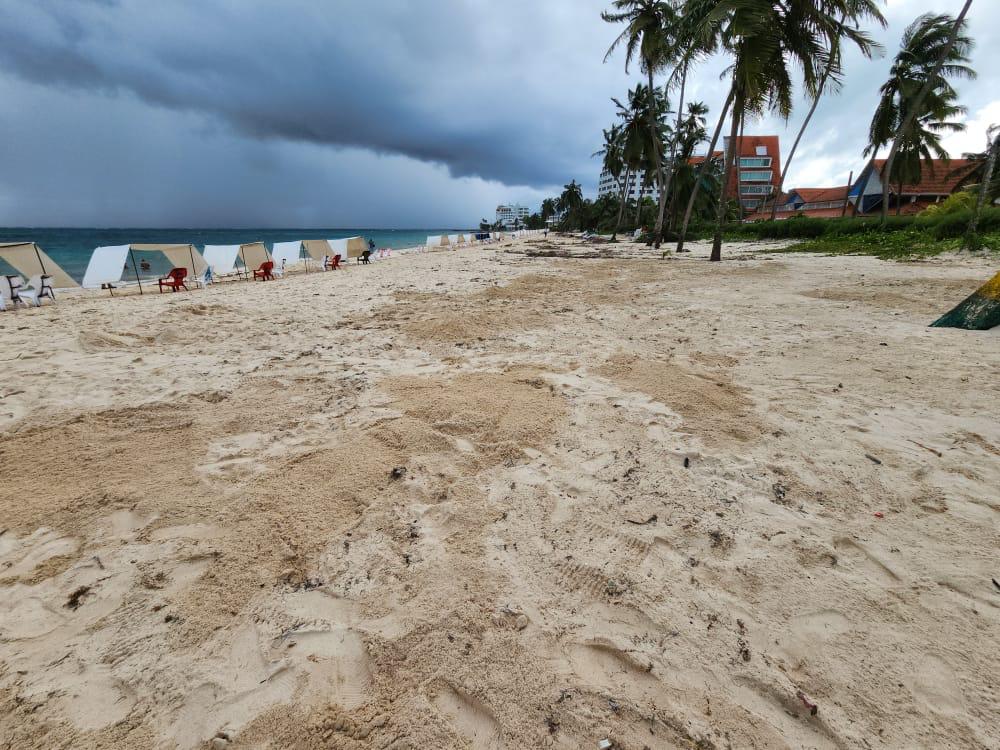 Limpieza de playas en San Andrés