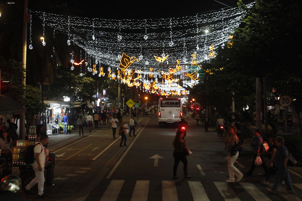 Alumbrado navideño en Medellín.