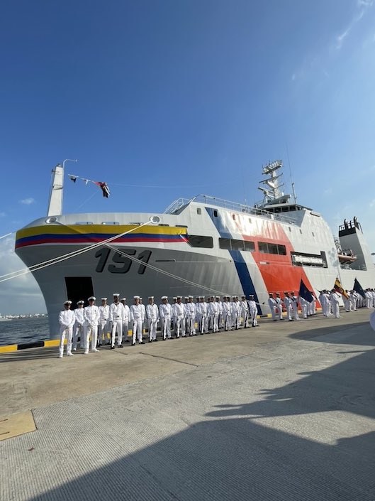 El nuevo buque de la Armada Nacional.