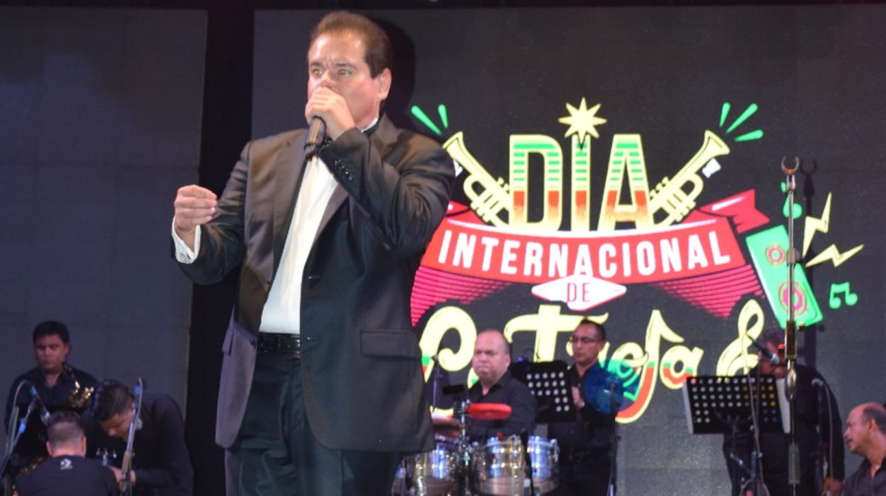 Lalo Rodríguez en el Día Internacional de La Troja, en Barranquilla.