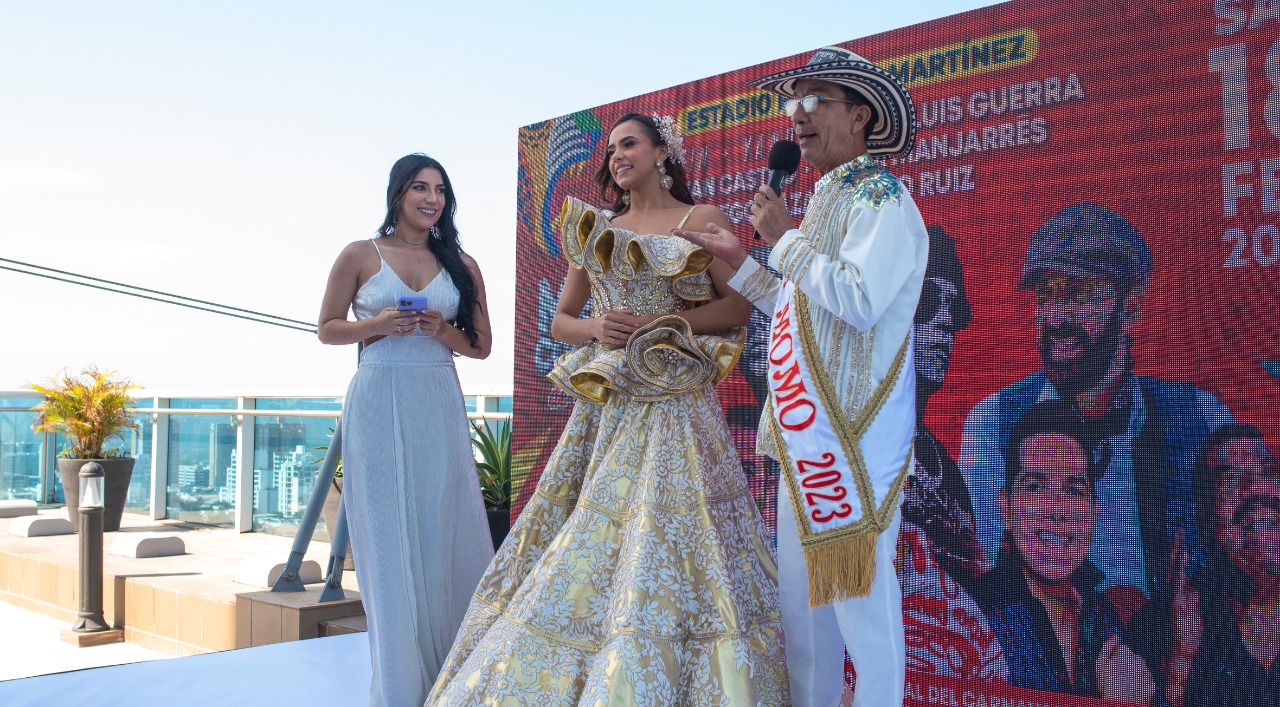 Los Reyes del Carnaval 2023, Natalia de Castro y Sebastián Guzmán.