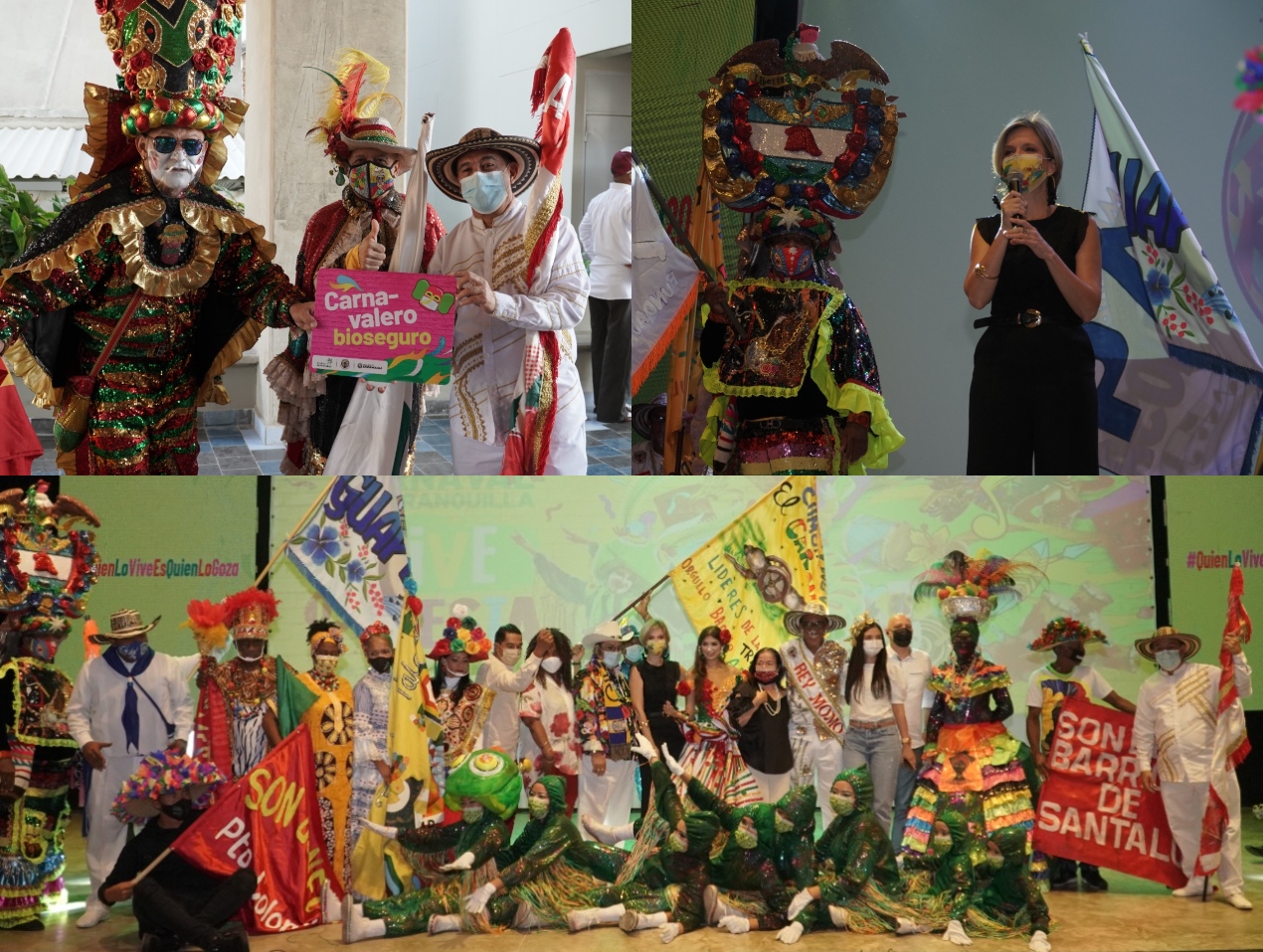 Los hacedores del Carnaval también disfrutaron de la presentación del Carnaval 2022.