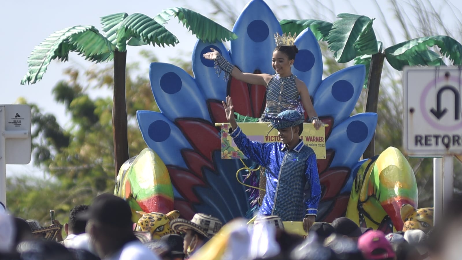 Victoria Char Warner y Juan José Bermúdez Ucrós, los Reyes Infantiles del Carnaval de Barranquilla.