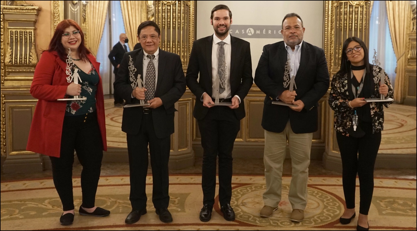 Los ganadores de los Premios de Periodismo Económico Iberoamericano y Asiático 2022.