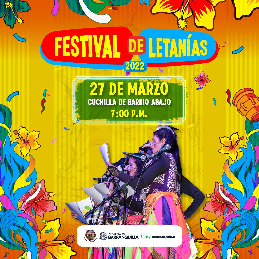 Afiche promocional del Festival de las Letanías.