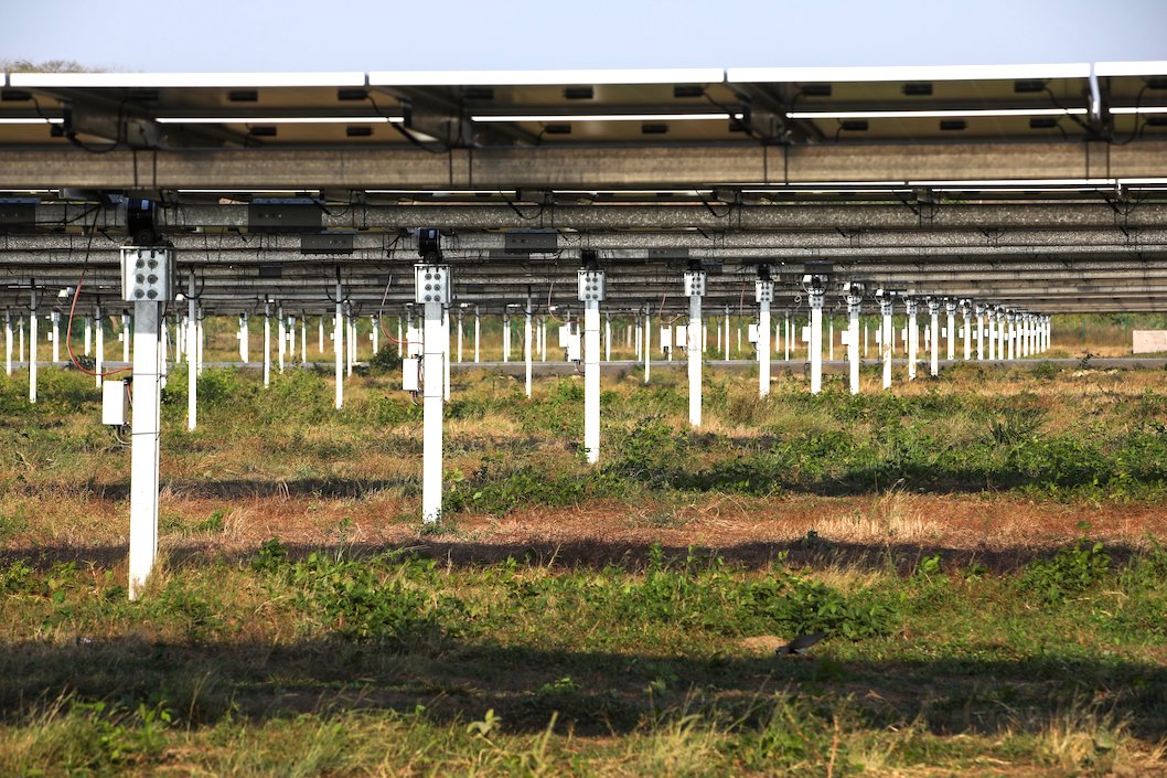 Las granjas solares permiten energías limpias.