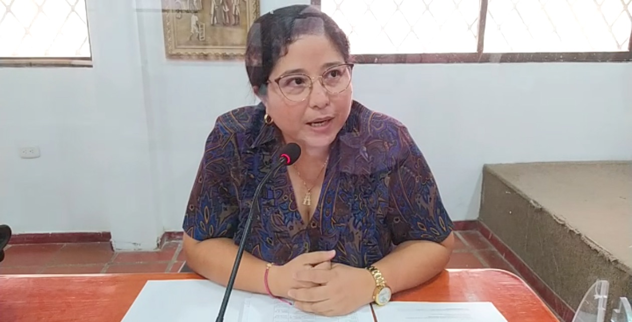 La Concejal Alcira Sandoval Ibáñez (La U), ponente del proyecto.