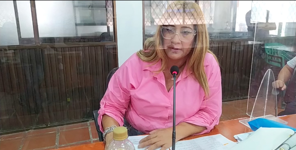 La Concejal Claudia Llanos Alonso (Cambio Radical), requiriendo mayor información del proyecto.