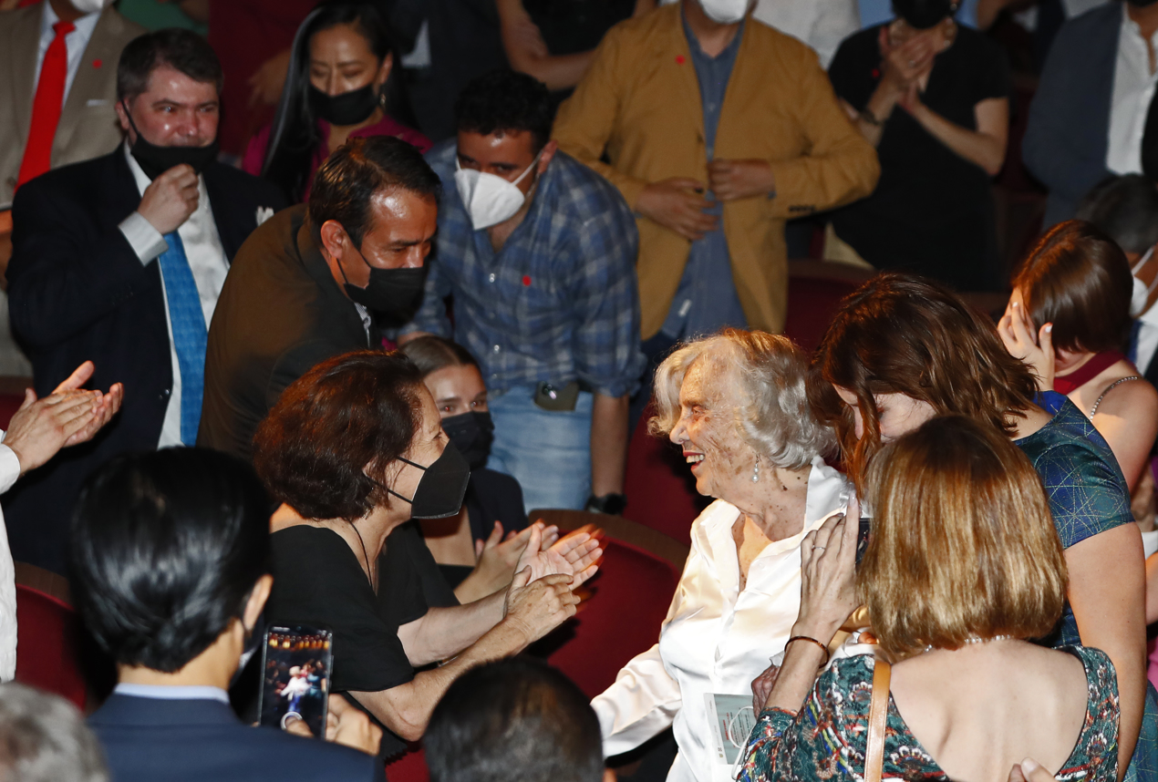  Elena Poniatowska fue homenajeada este jueves en el Palacio de Bellas Artes de la Ciudad de México por sus 90 años.