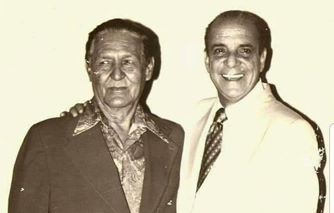 Con su gran amigo, Francisco Pacho Galán, a quien Billo admiraba