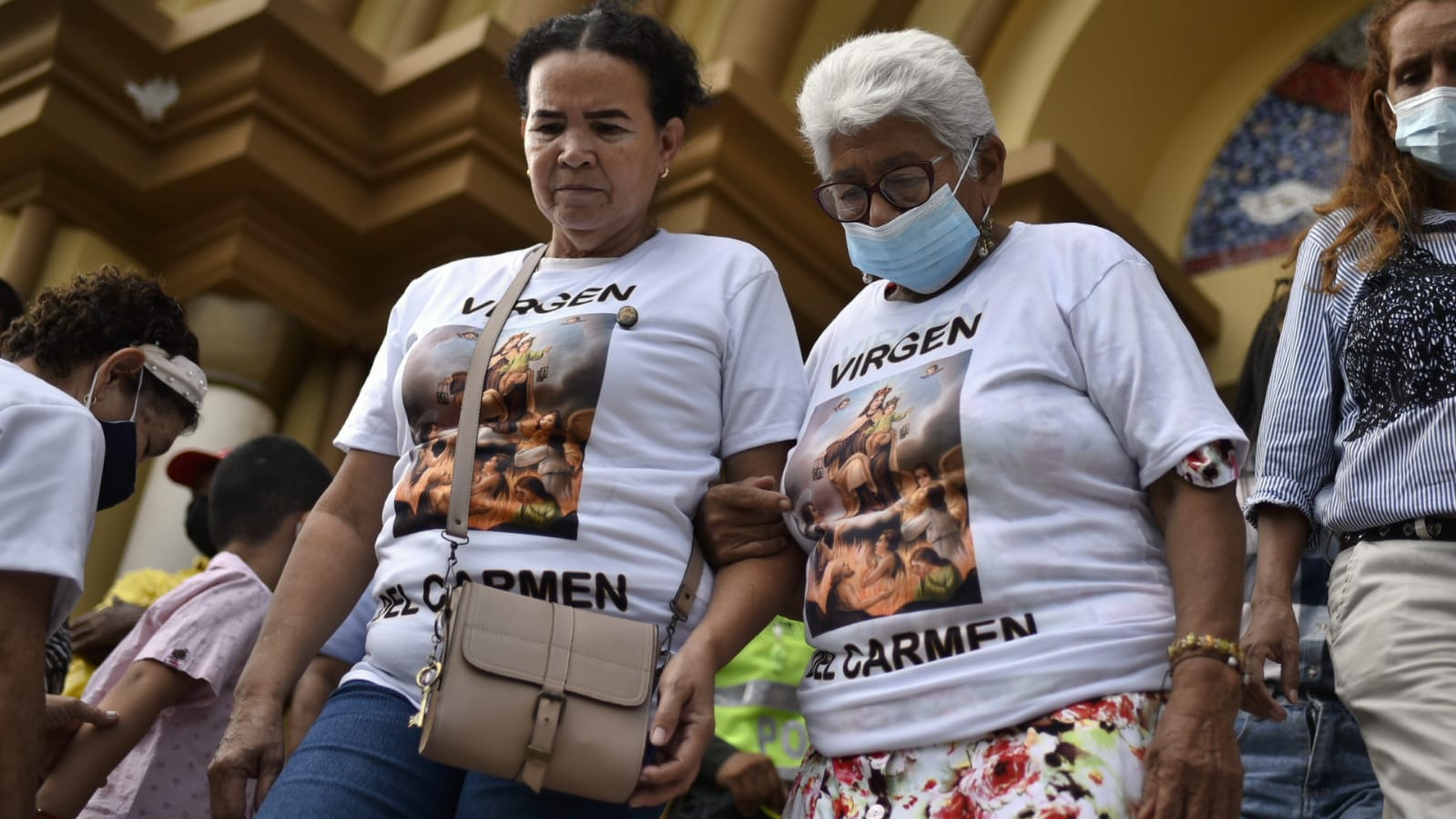 Procesión de la Virgen del Carmen en Barranquilla. 