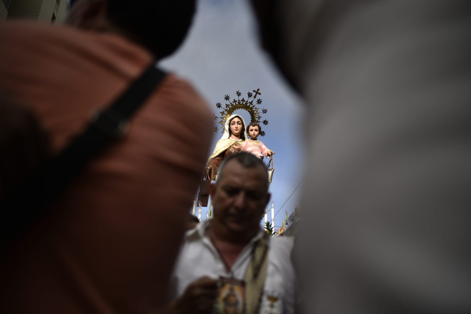 Procesión de la Virgen del Carmen en Barranquilla. 