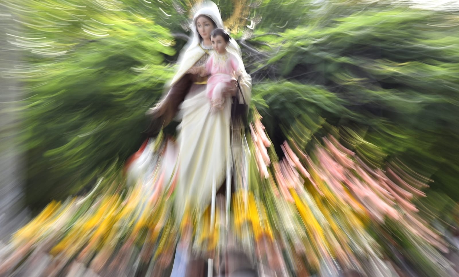 Procesión de la Virgen del Carmen en Barranquilla. 