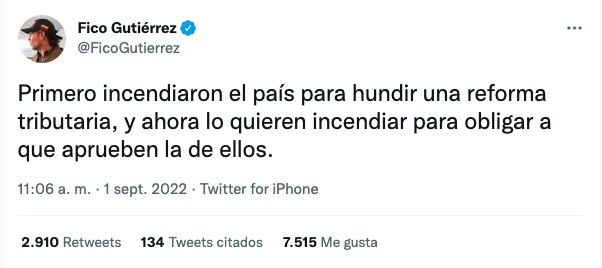 El trino de 'Fico' Gutiérrez.
