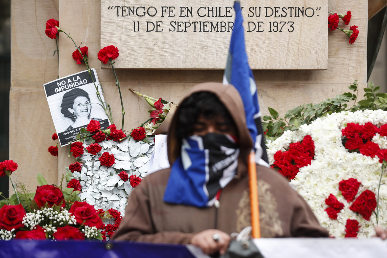 Imagen del sentido homenaje al antiguo presidente de Chile, Salvador Allende.