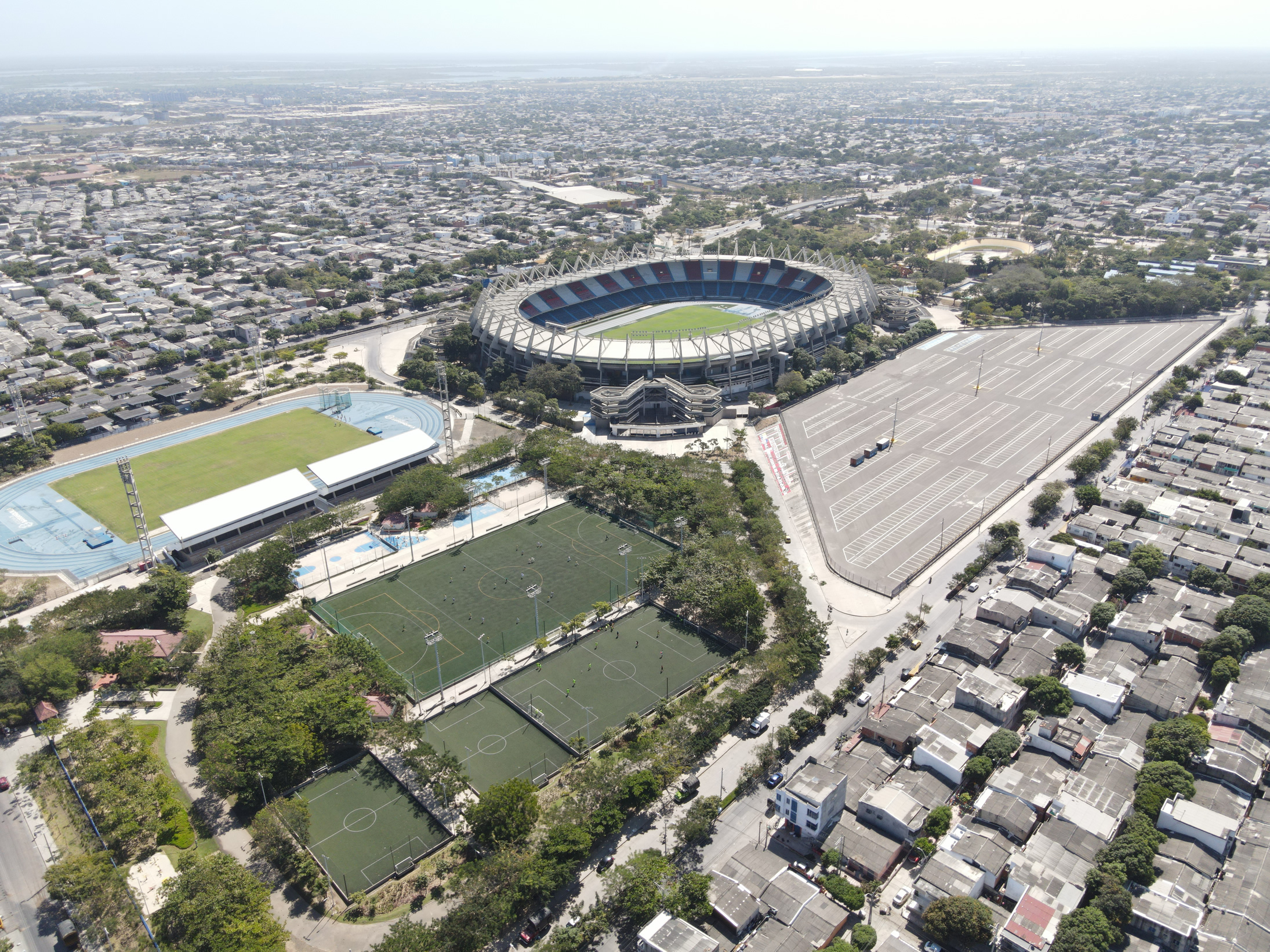 Panorámica del estadio Metropolitano Roberto Meléndez.