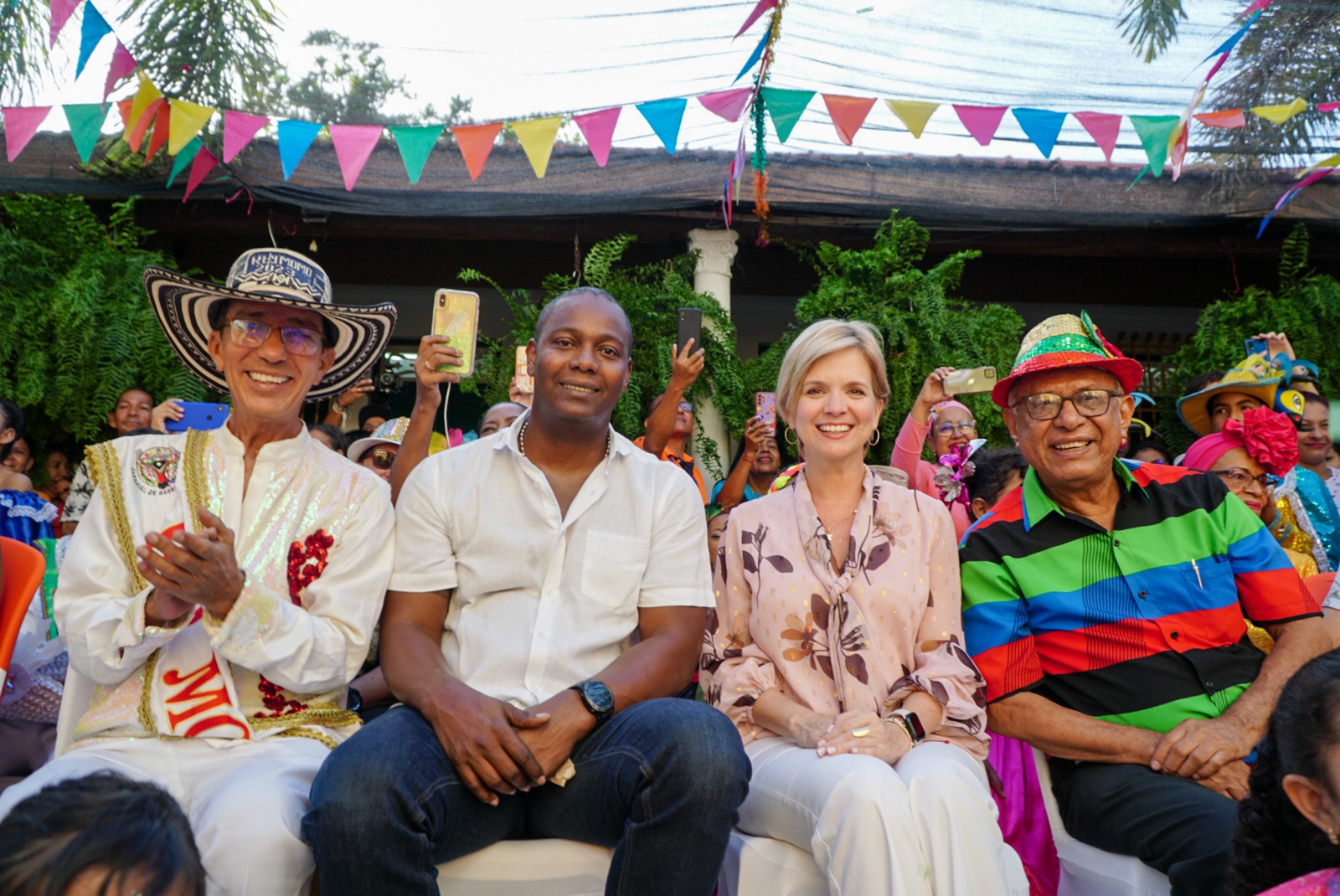 Sebastián Guzmán, Édgar Rentería, Sandra Gómez y Julio Adán Hernández