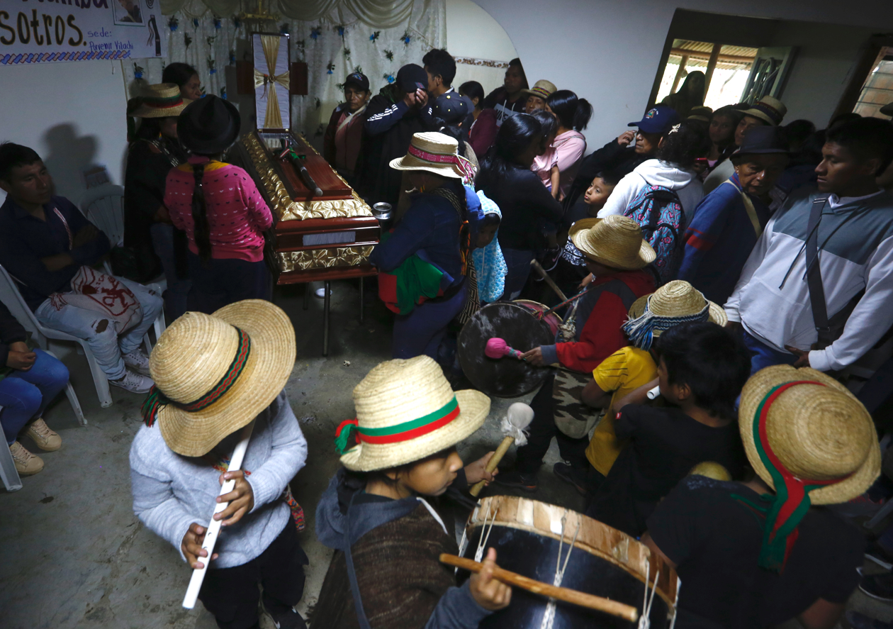 Funeral del concejal y líder indígena de Cauca, Wilson Bomba.