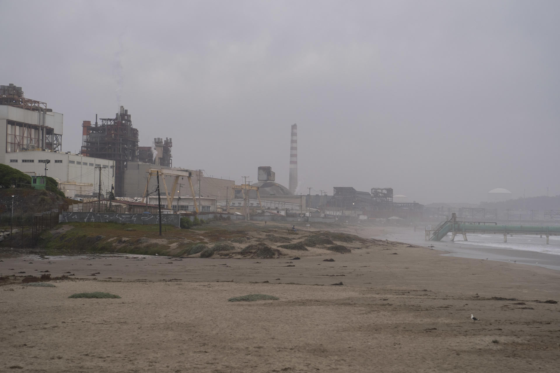Contaminación en la bahía de Quintero, Chile.