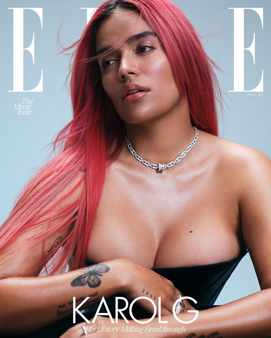 La cantante colombiana será la portada de junio y julio de la revista 'Elle' Estados Unidos.