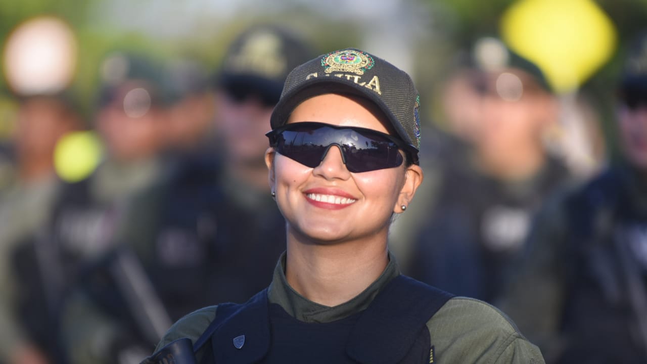 Desfile militar en el Gran Malecón.