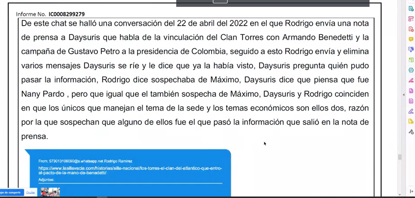 La relación del Clan Torres con Nicolás Petro y Daysuris Vásquez.