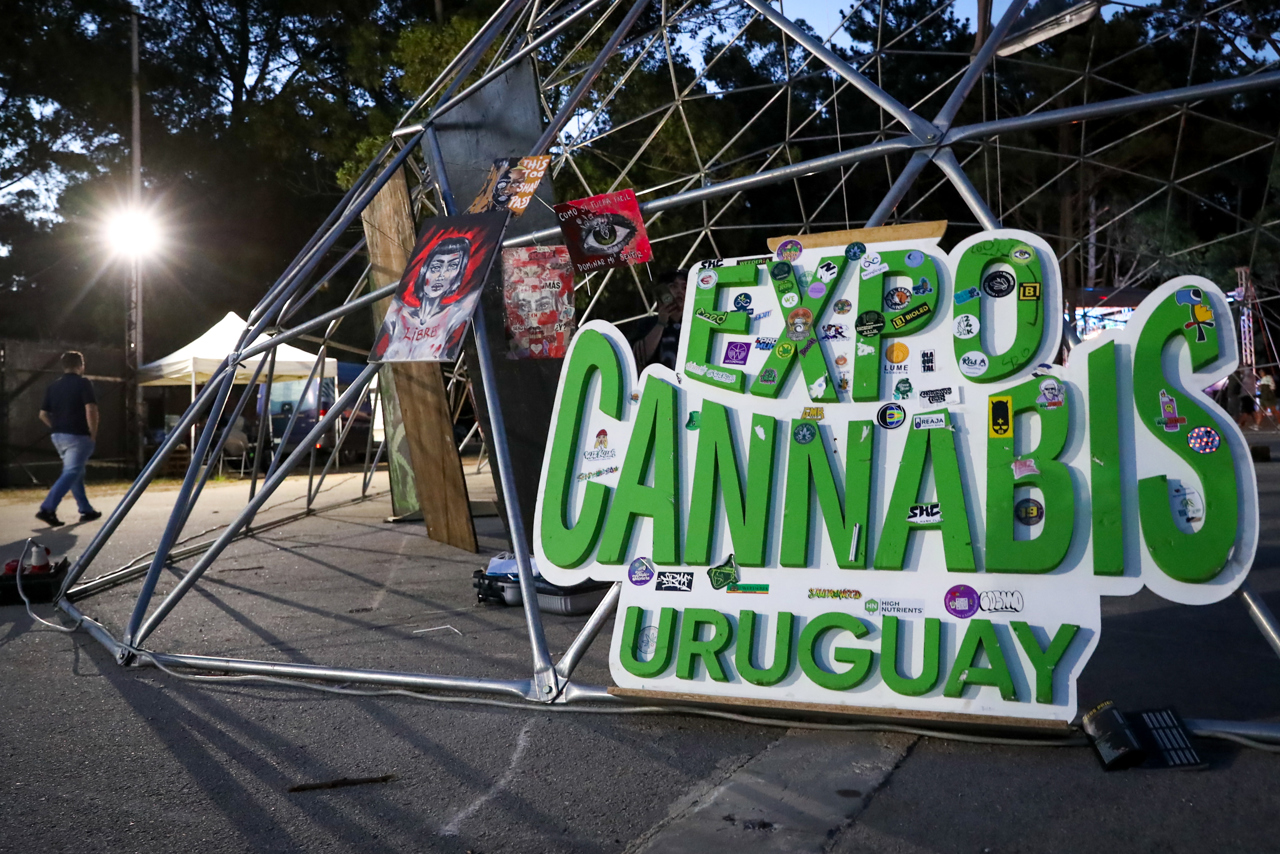 Imagen de la ExpoCannabis en Uruguay.