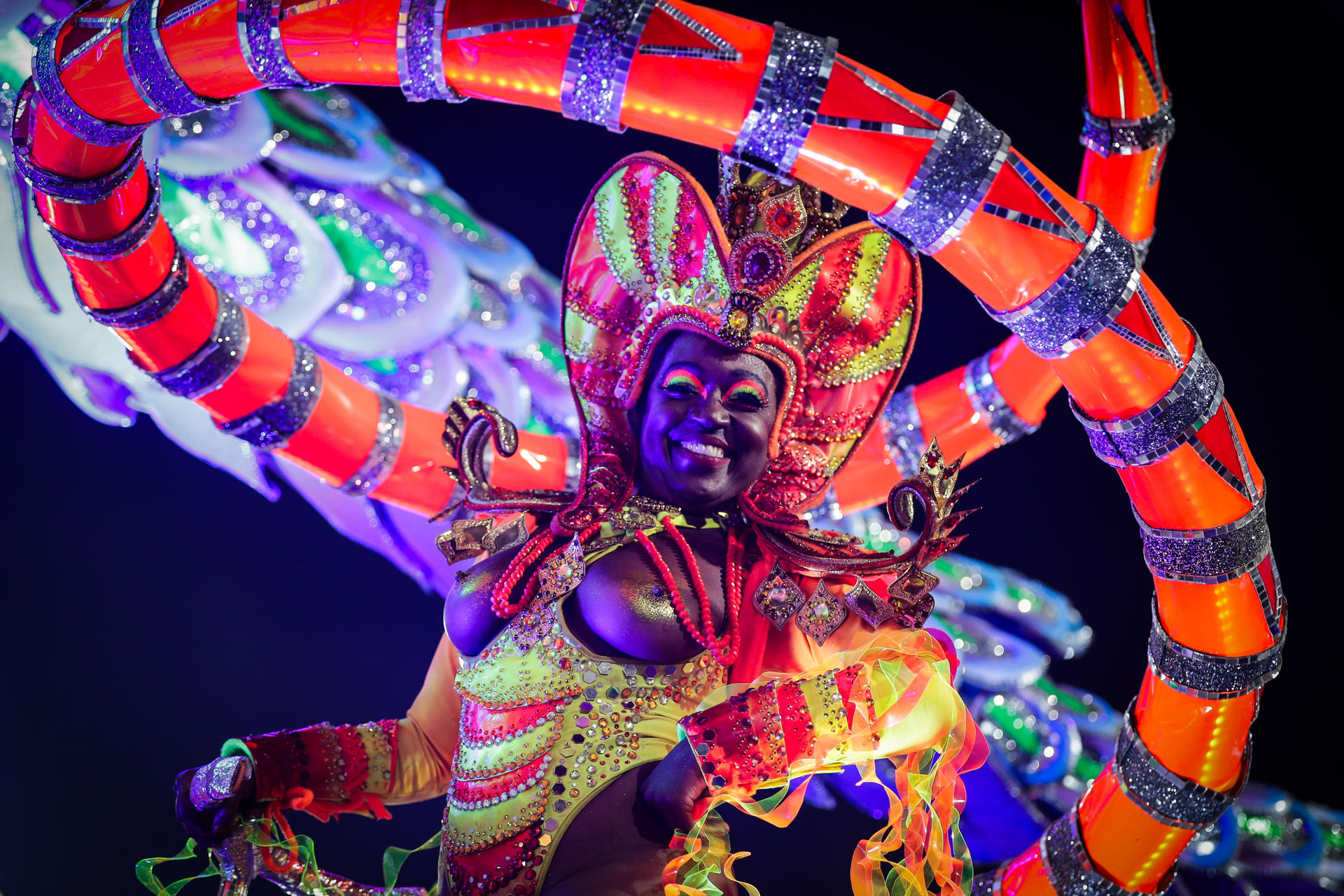 Desfile en el Carnaval de Río de Janeiro. 