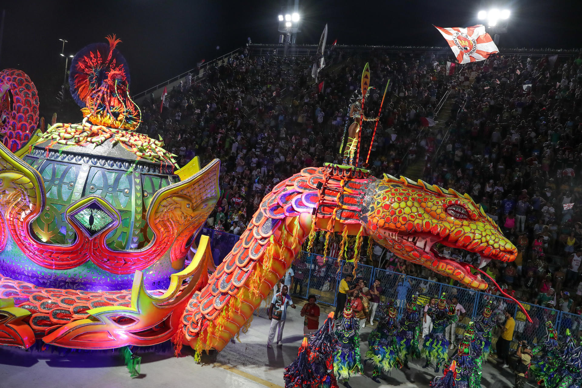 Desfile en el Carnaval de Río de Janeiro. 