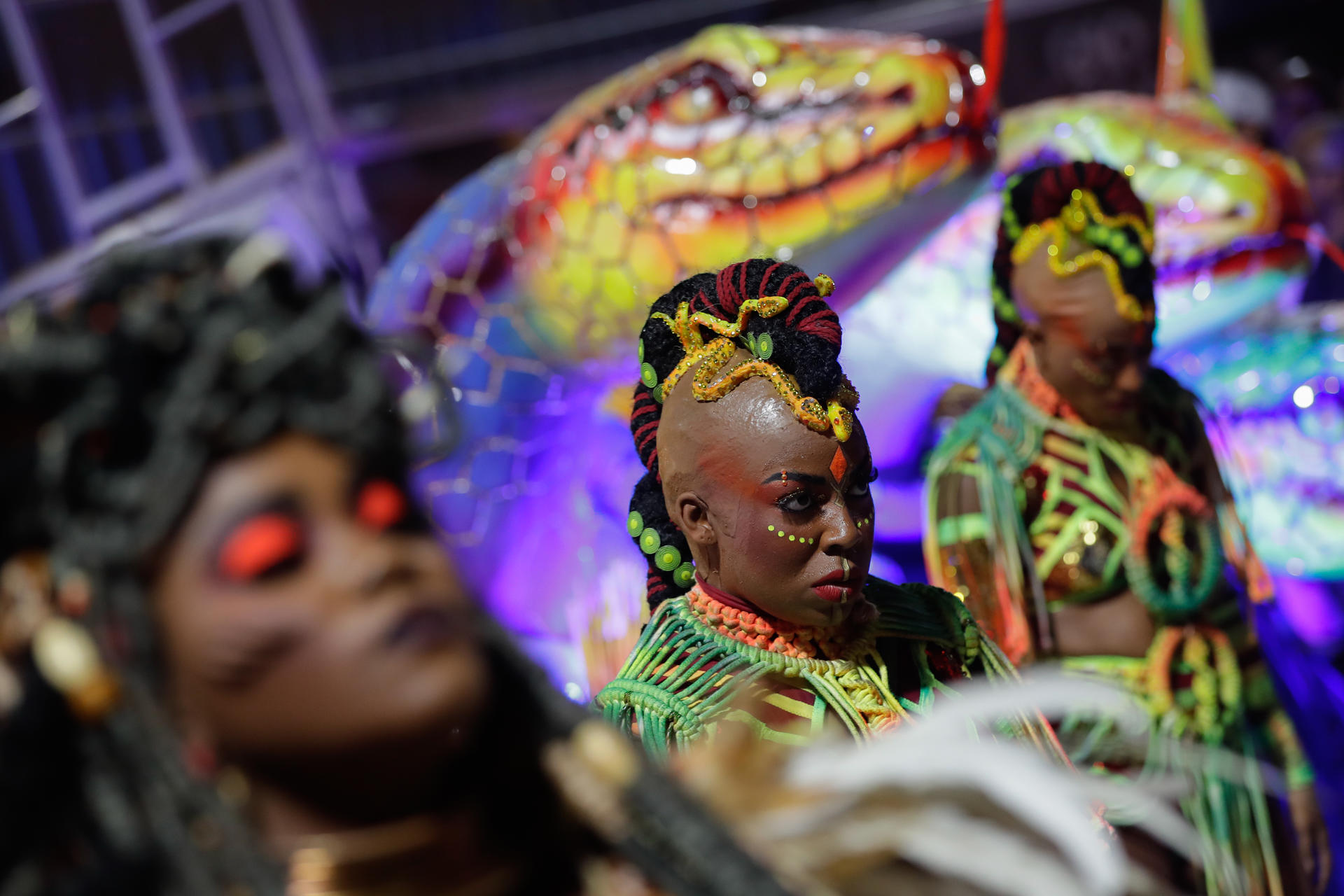 Desfile en el Carnaval de Río de Janeiro. 