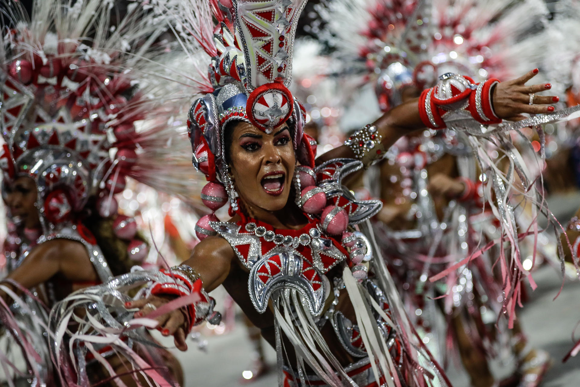 Desfile en el Carnaval de Río de Janeiro. 