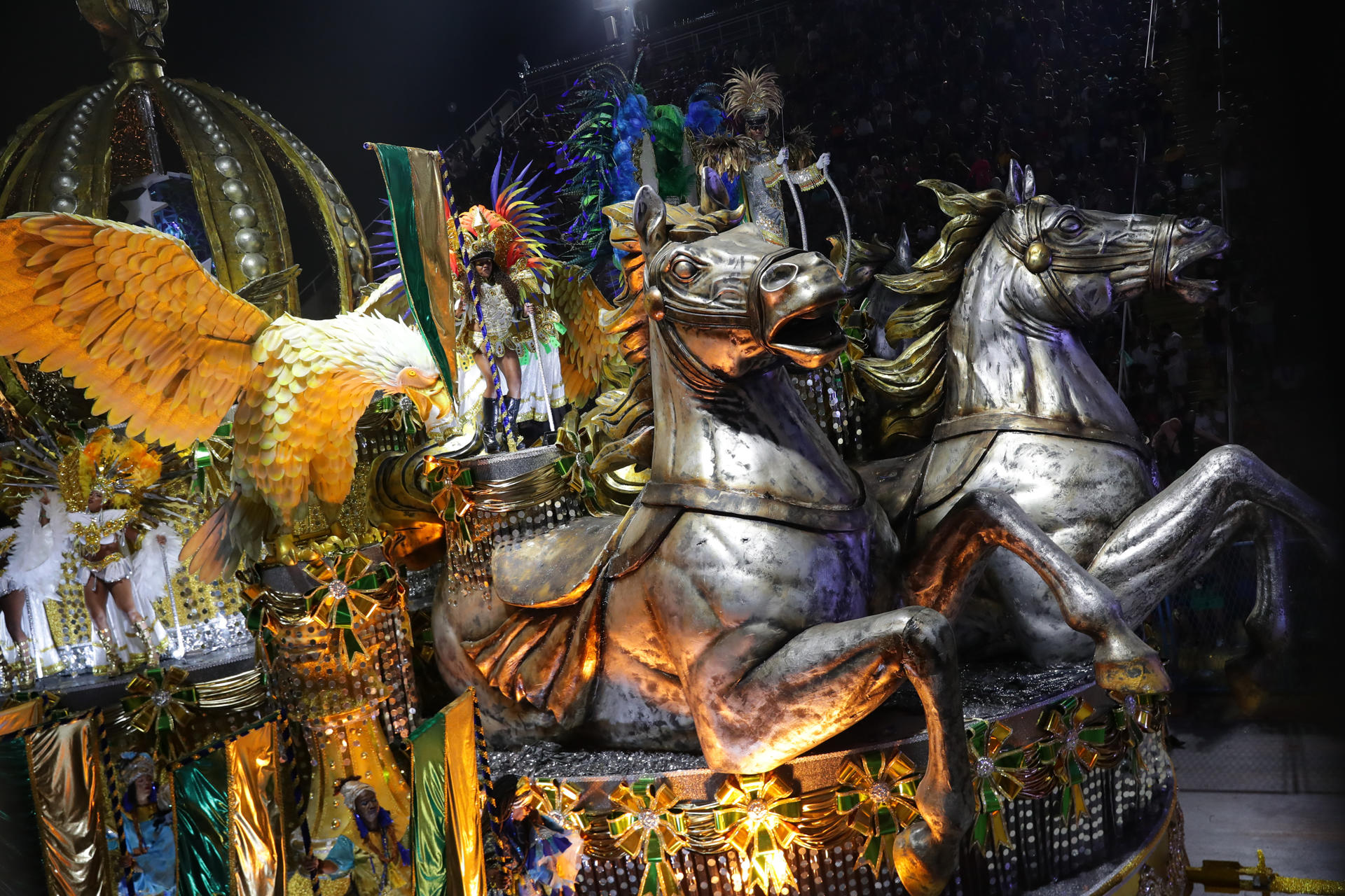 Desfile en el Carnaval de Río de Janeiro. 