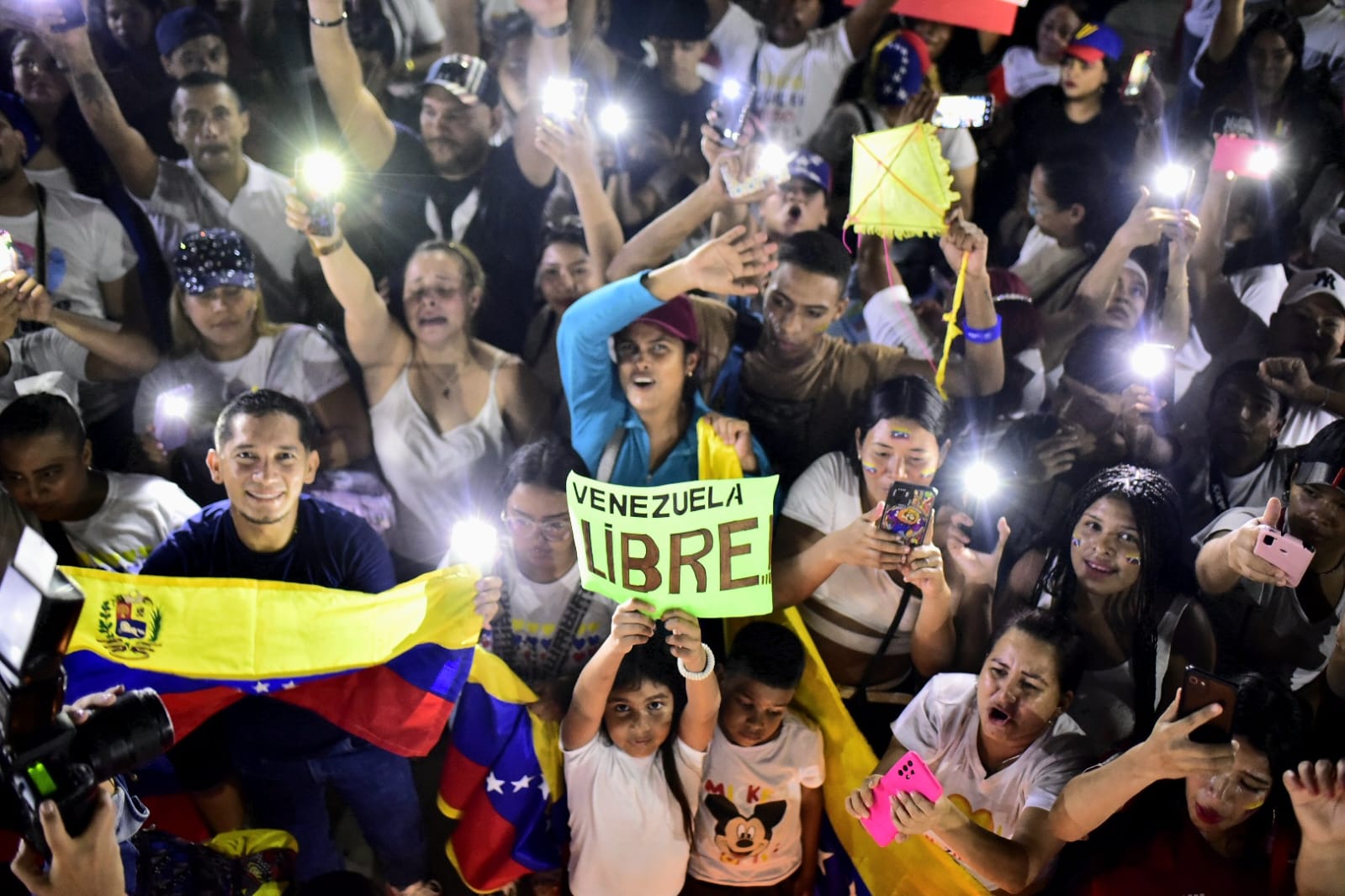 'Velatón' en la Plaza de la Paz.