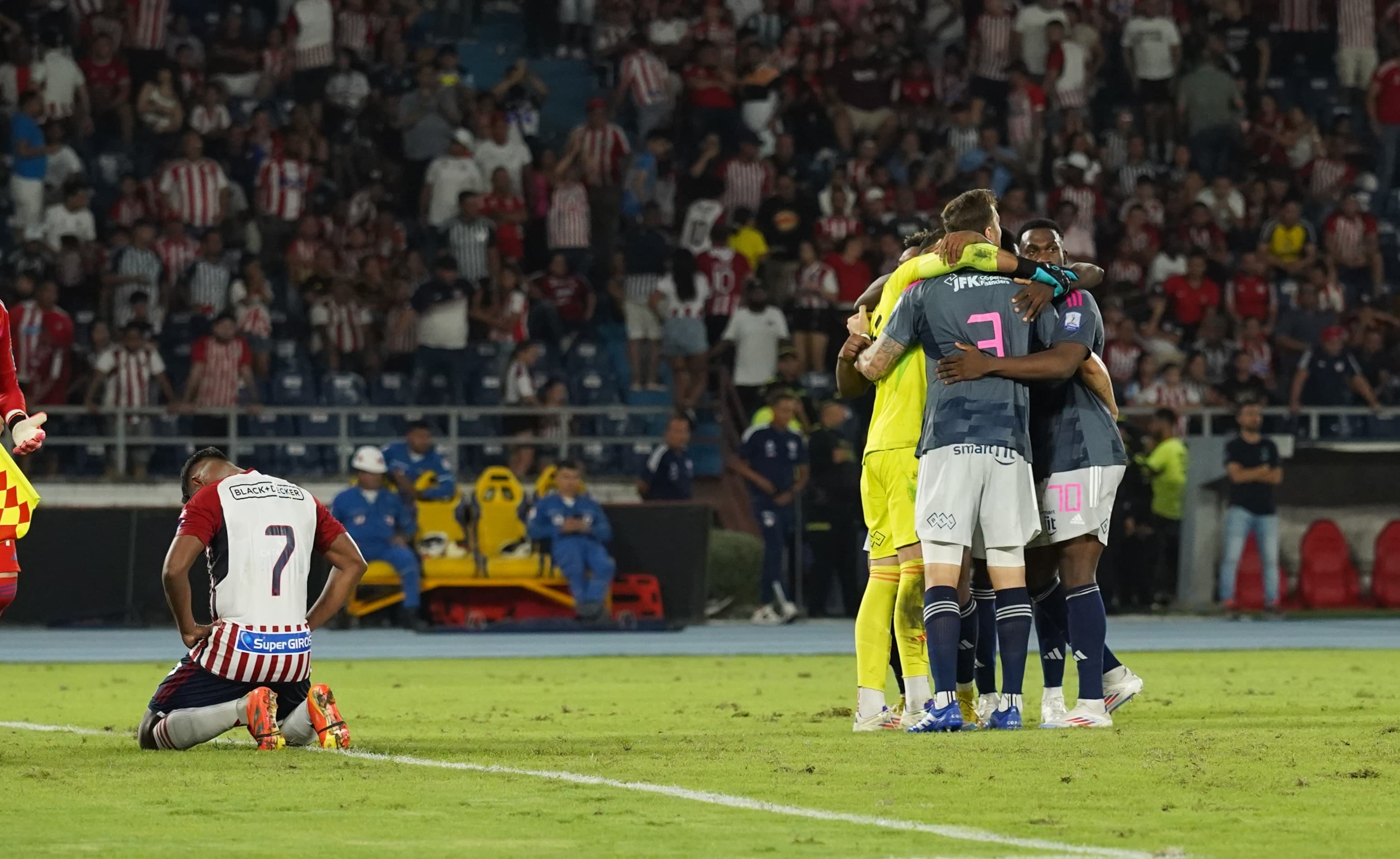 Partido de Junior y DIM disputado este miércoles en el Metropolitano.