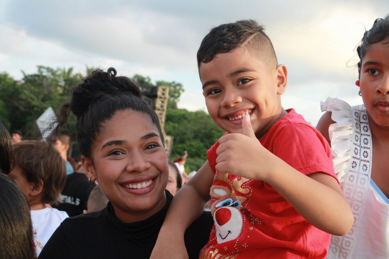 La felicidad de las familias.