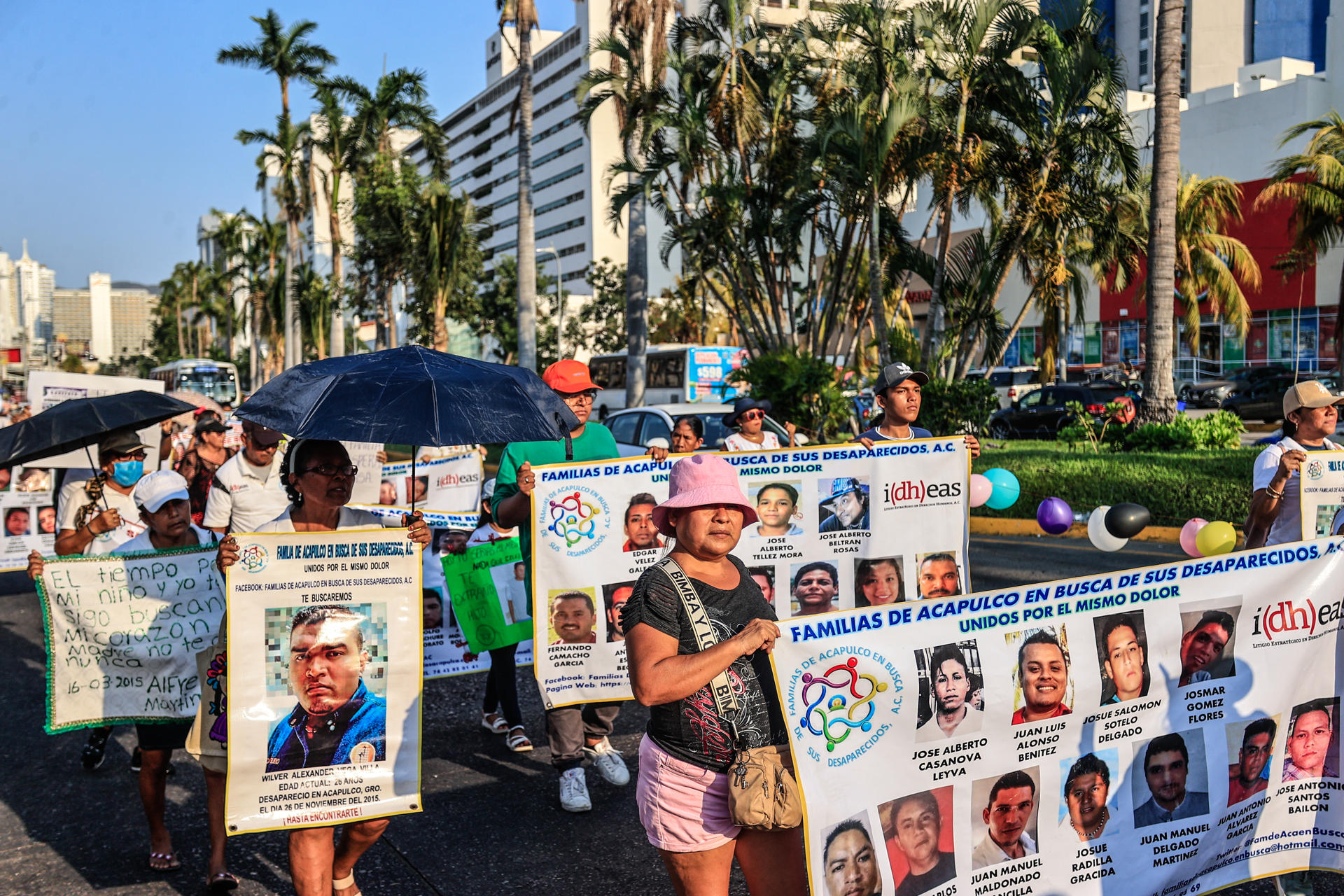 La marcha en Acapulco