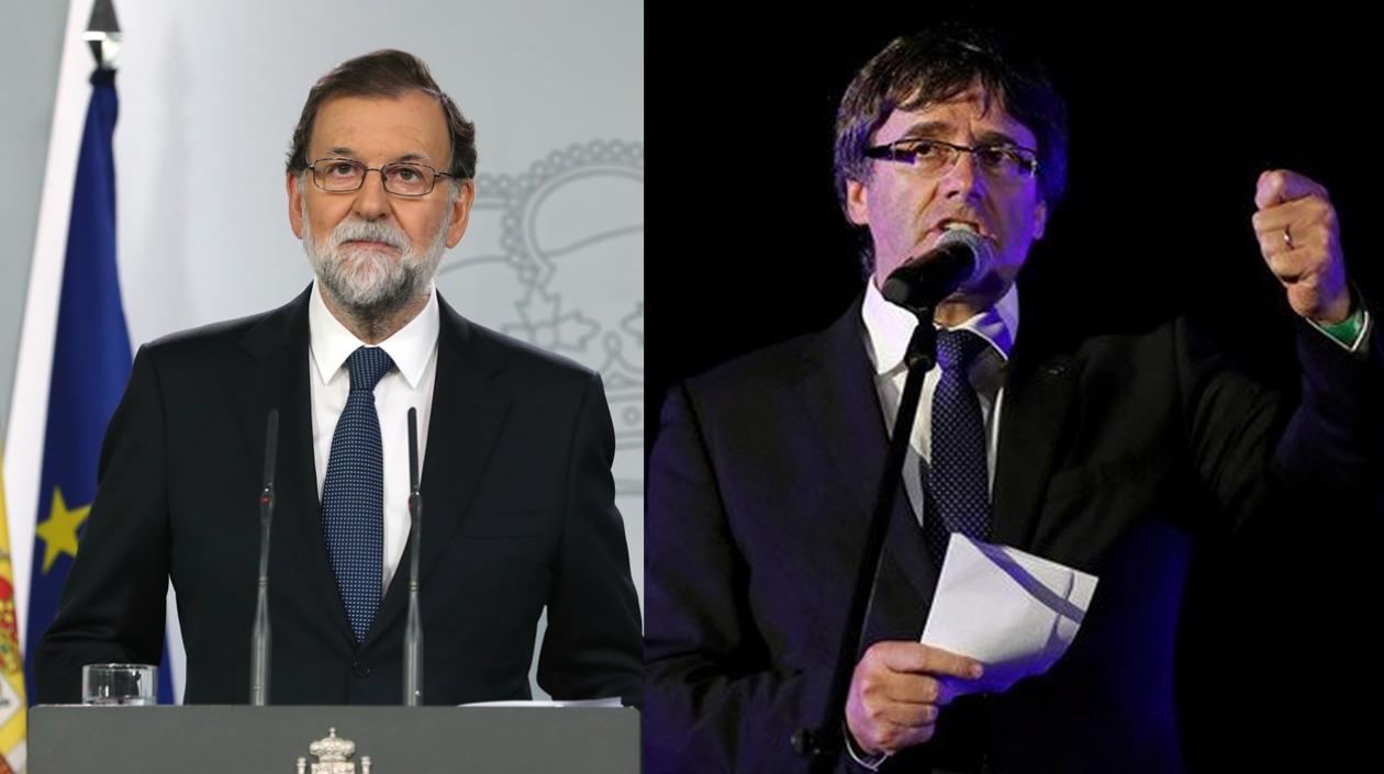 El presidente del Gobierno español, Mariano Rajoy y Puigdemont 