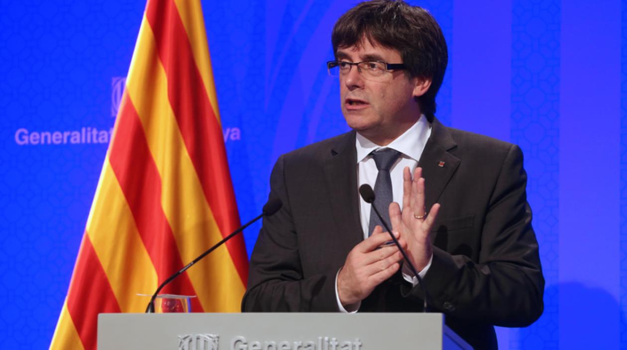 Carles Puigdemont, presidente de la región española de Cataluña. 