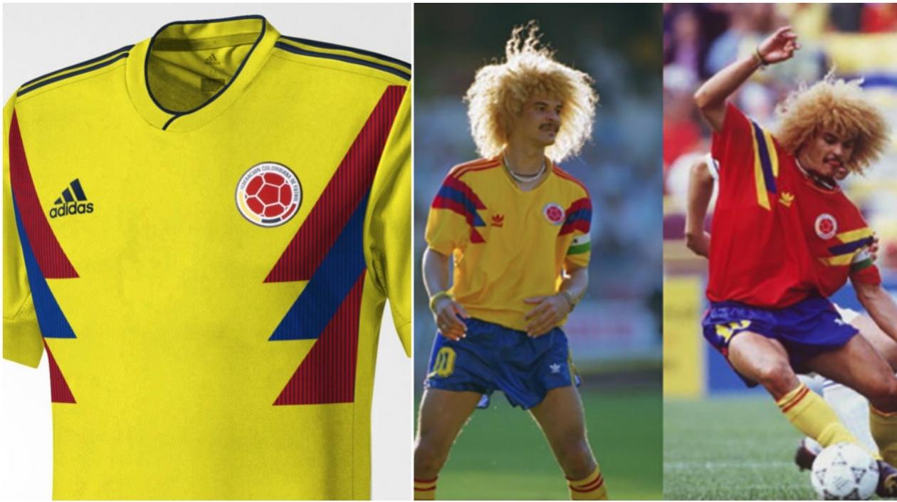 Esta sería la nueva camiseta de Colombia, similar a la usada en los 90.