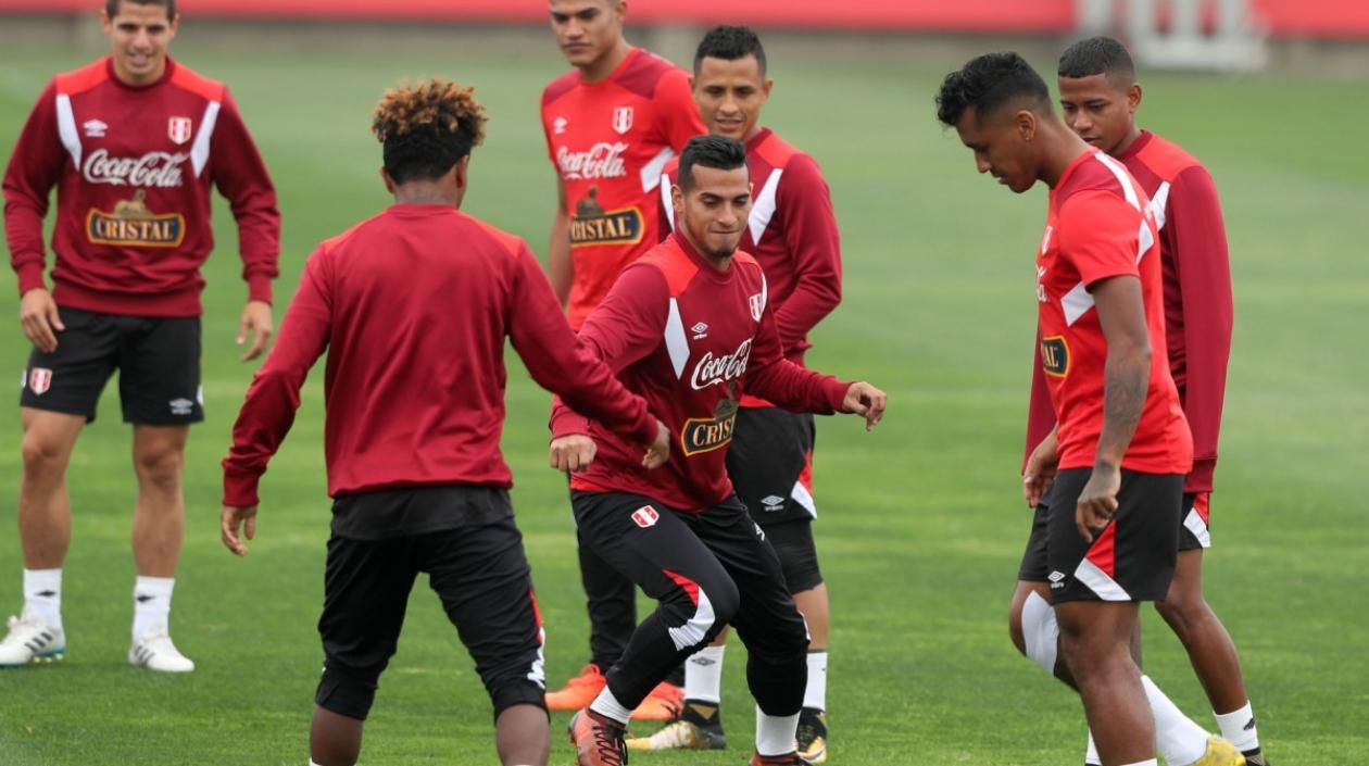 Entrenamiento de la selección de Perú, en Lima.