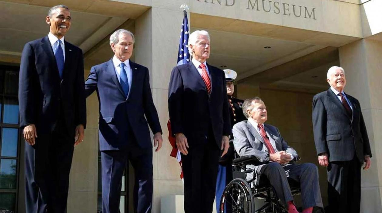 Los cinco expresidentes vivos de Estados Unidos