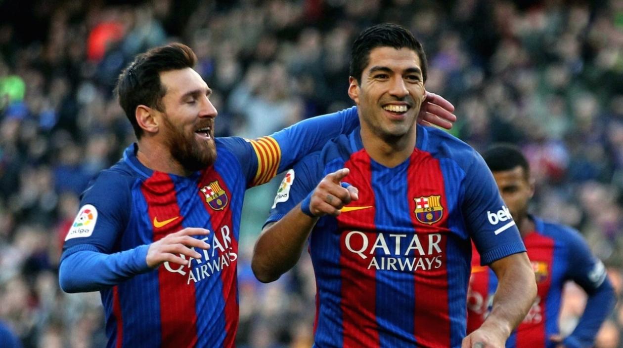 Luis Suárez y Lionel Messi.