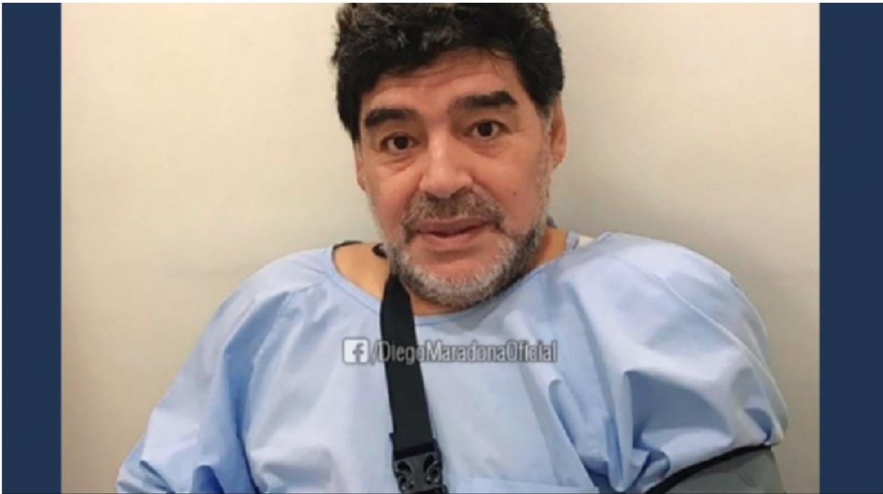 Diego Armando Maradona, exjugador.