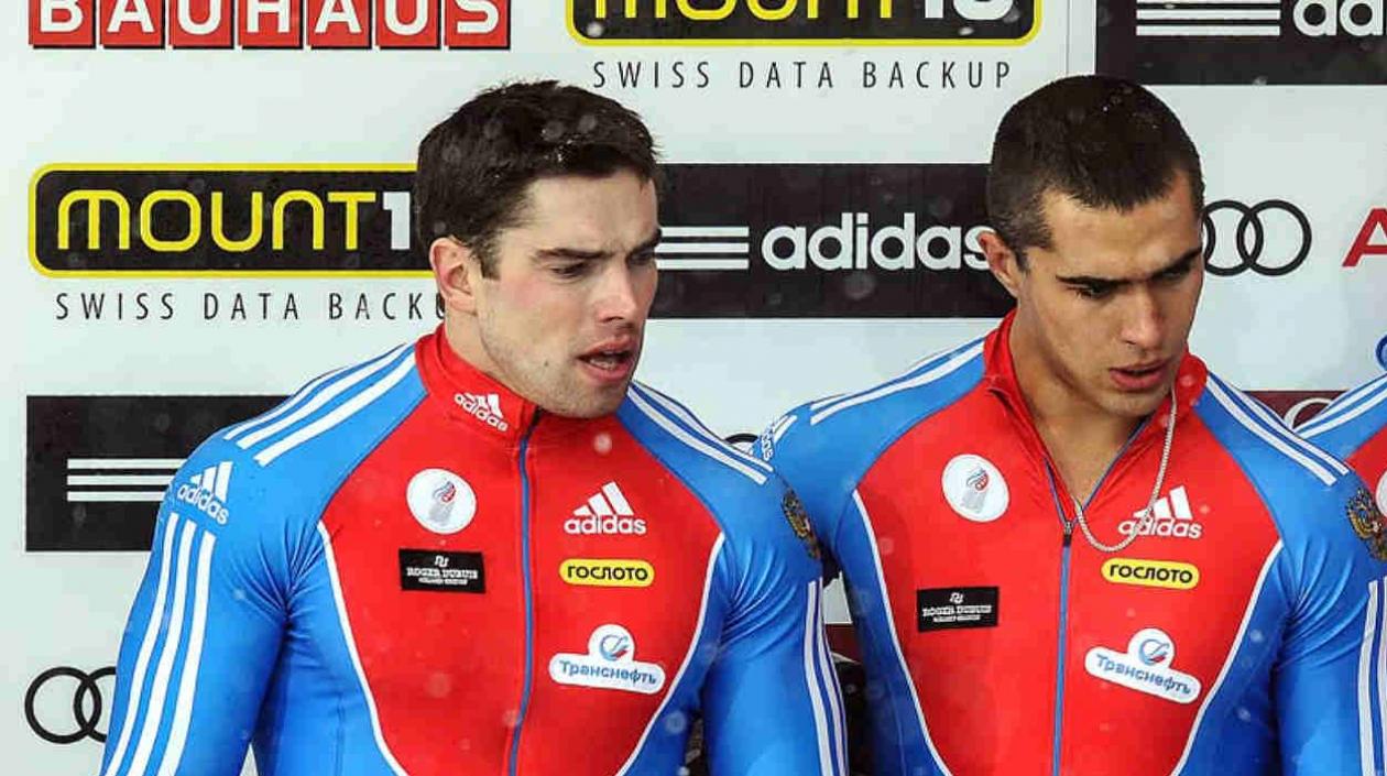 Aleksei Negodailo y Dmitrii Trunenkov, dos de los deportistas sancionados. 