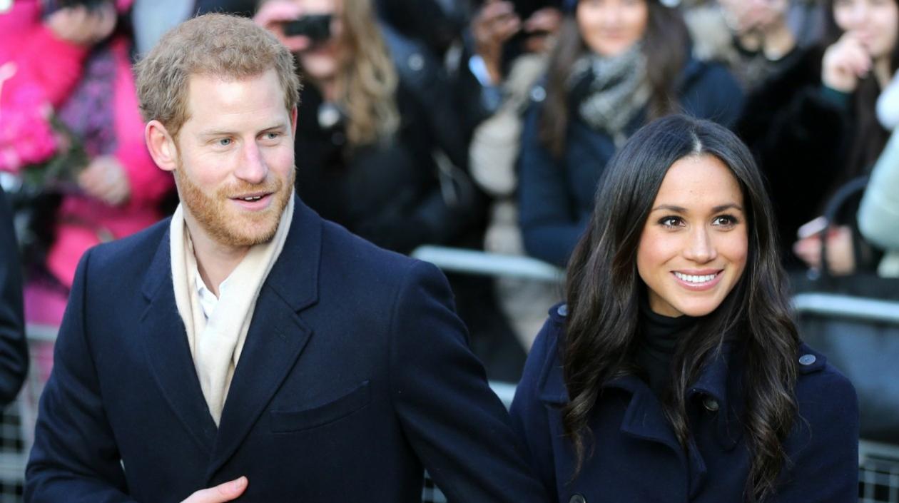 El príncipe Harry y su prometida Meghan Markle, que pasará la Navidad con la familia real. 
