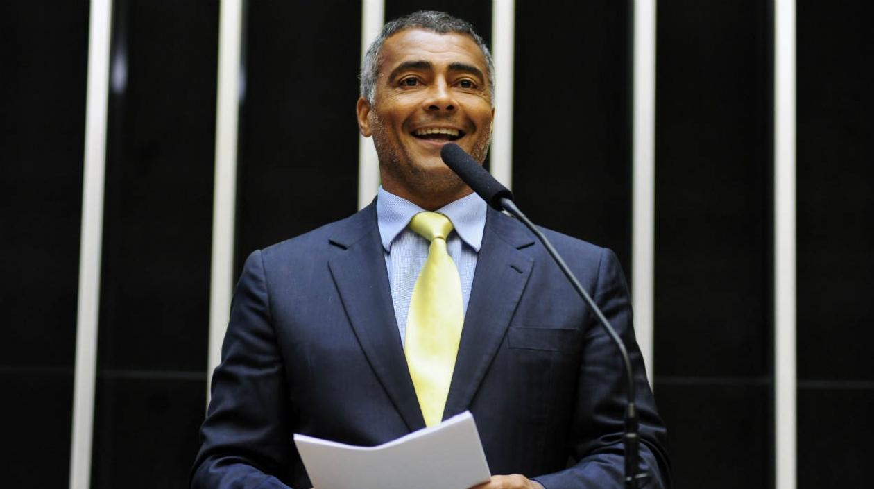 Romario, exjugador y senador brasileño. 