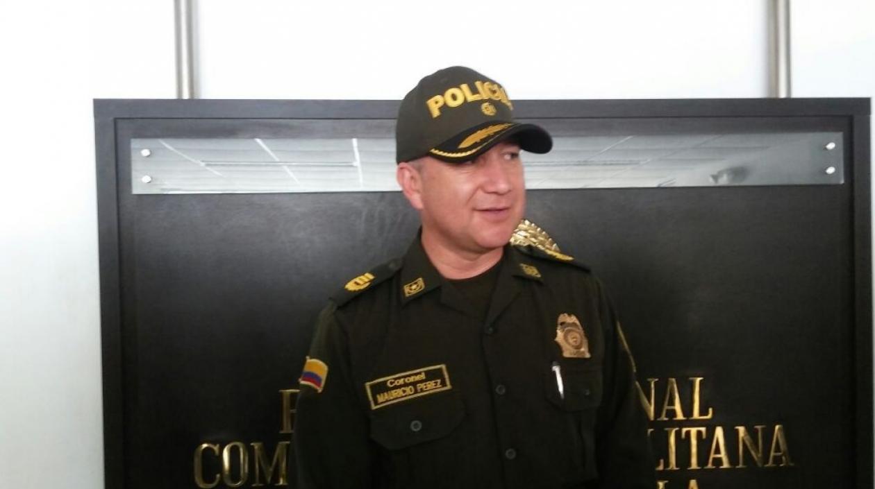 El coronel Mauricio Pérez, subcomandante de la Policía Metropolitana.